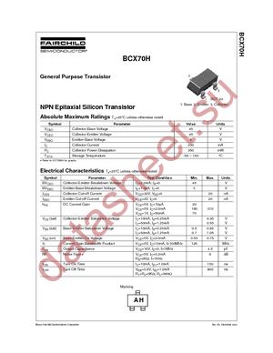 BCX70H datasheet  